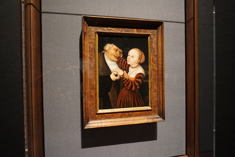 ルカス・クラーナハ（父）《不釣り合いなカップル》1530/40年頃　ウィーン美術史美術館