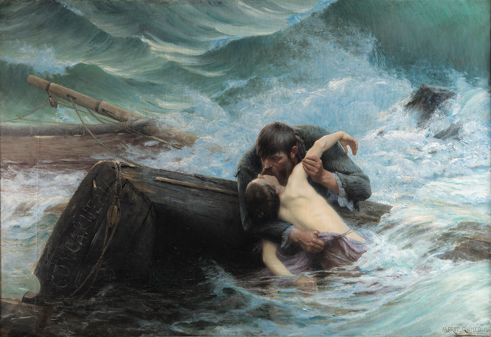 アルフレッド・ギユ 《さらば！》 1892年 油彩／カンヴァス 170×245cm カンペール美術館　