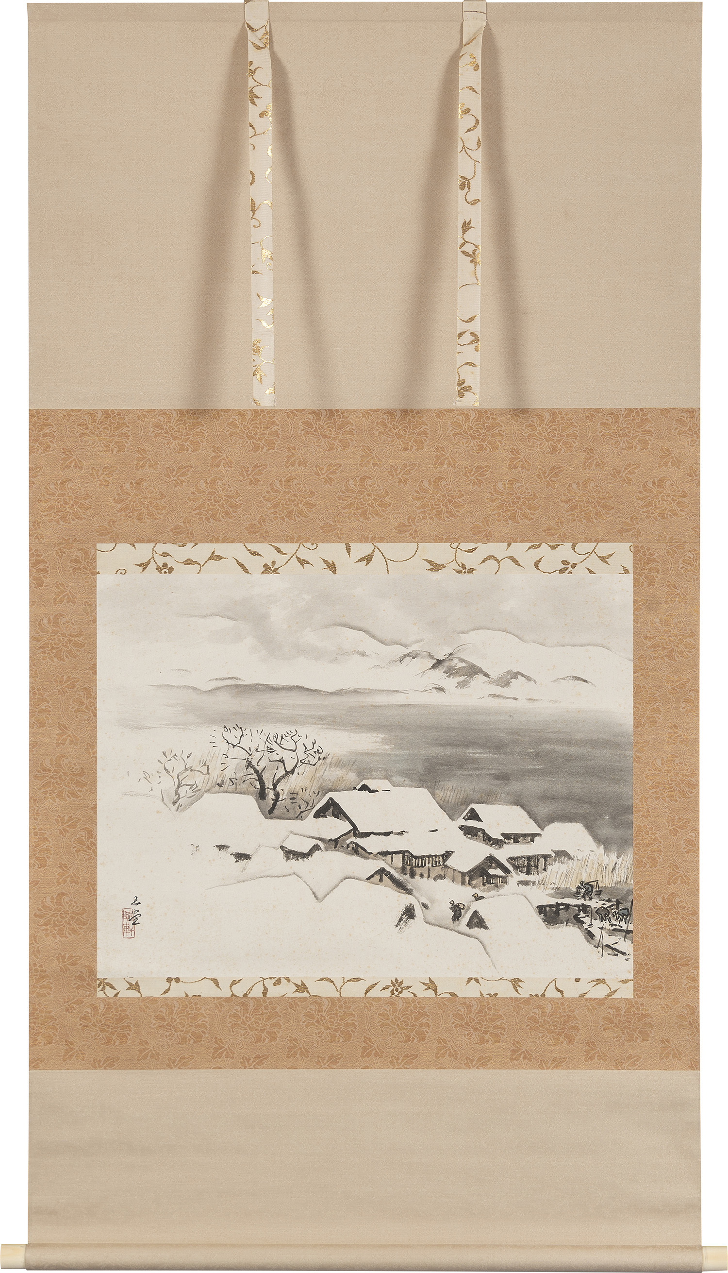 川合玉堂《雪景の図》 1950年代 パナソニック株式会社蔵