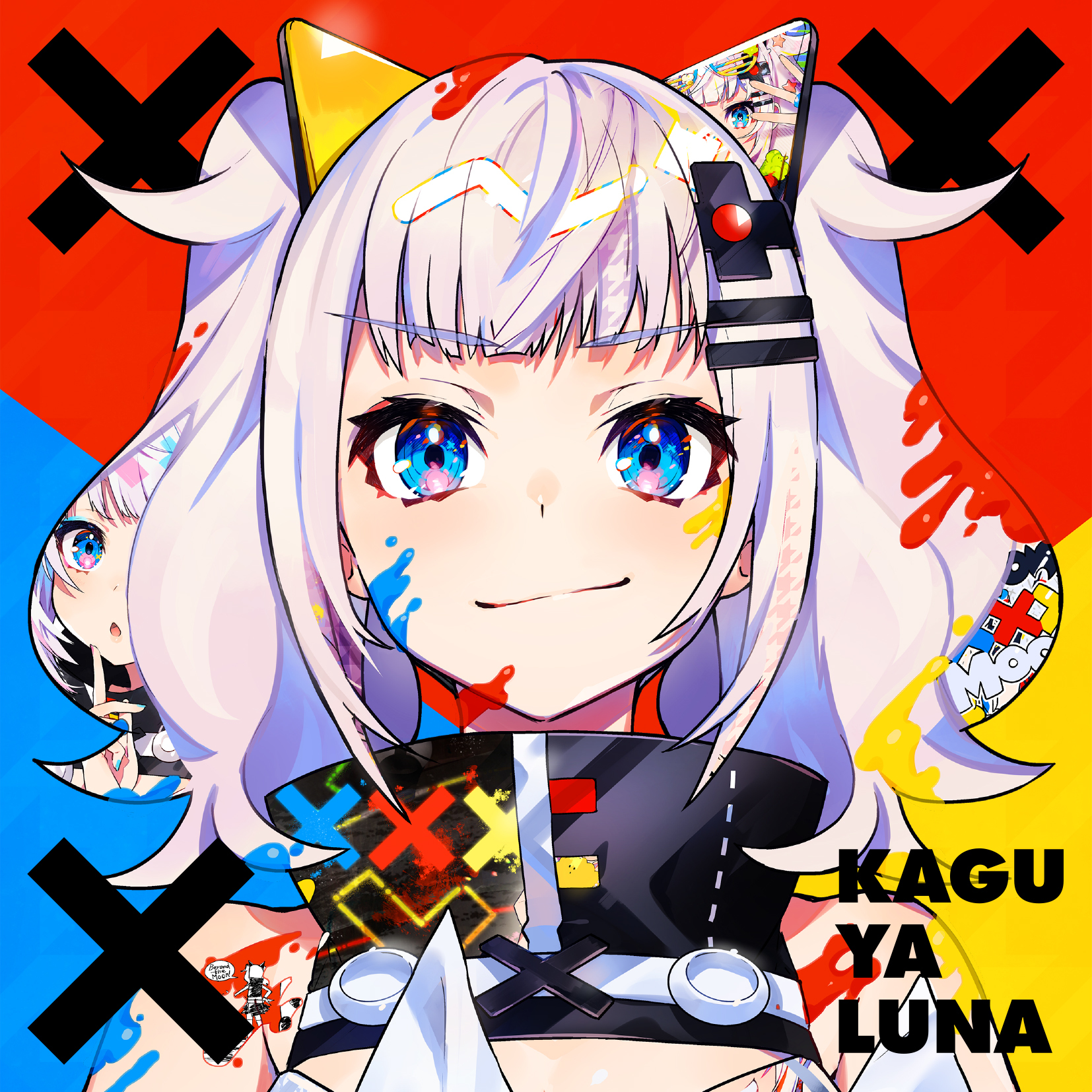 輝夜月1stアルバム「✖✖✖」ジャケット （C） KAGUYA LUNA / Sony Music Labels Inc. Character Designed by Mika Pikazo