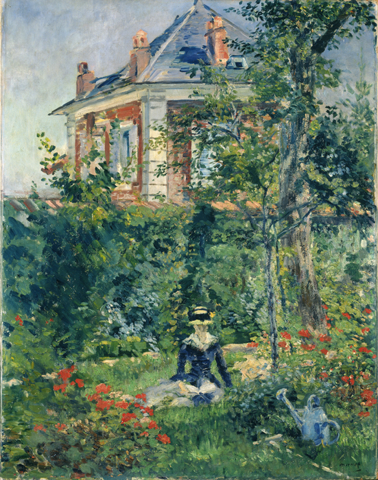 エドゥアール・マネ 《ベルビュの庭の隅》	1880年 油彩、カンヴァス　91×70cm