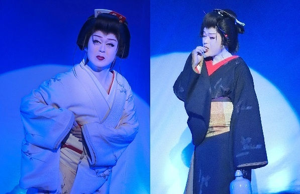 橘炎鷹座長。女形では身体の線の美しさがよくわかる。(2016/6/4)