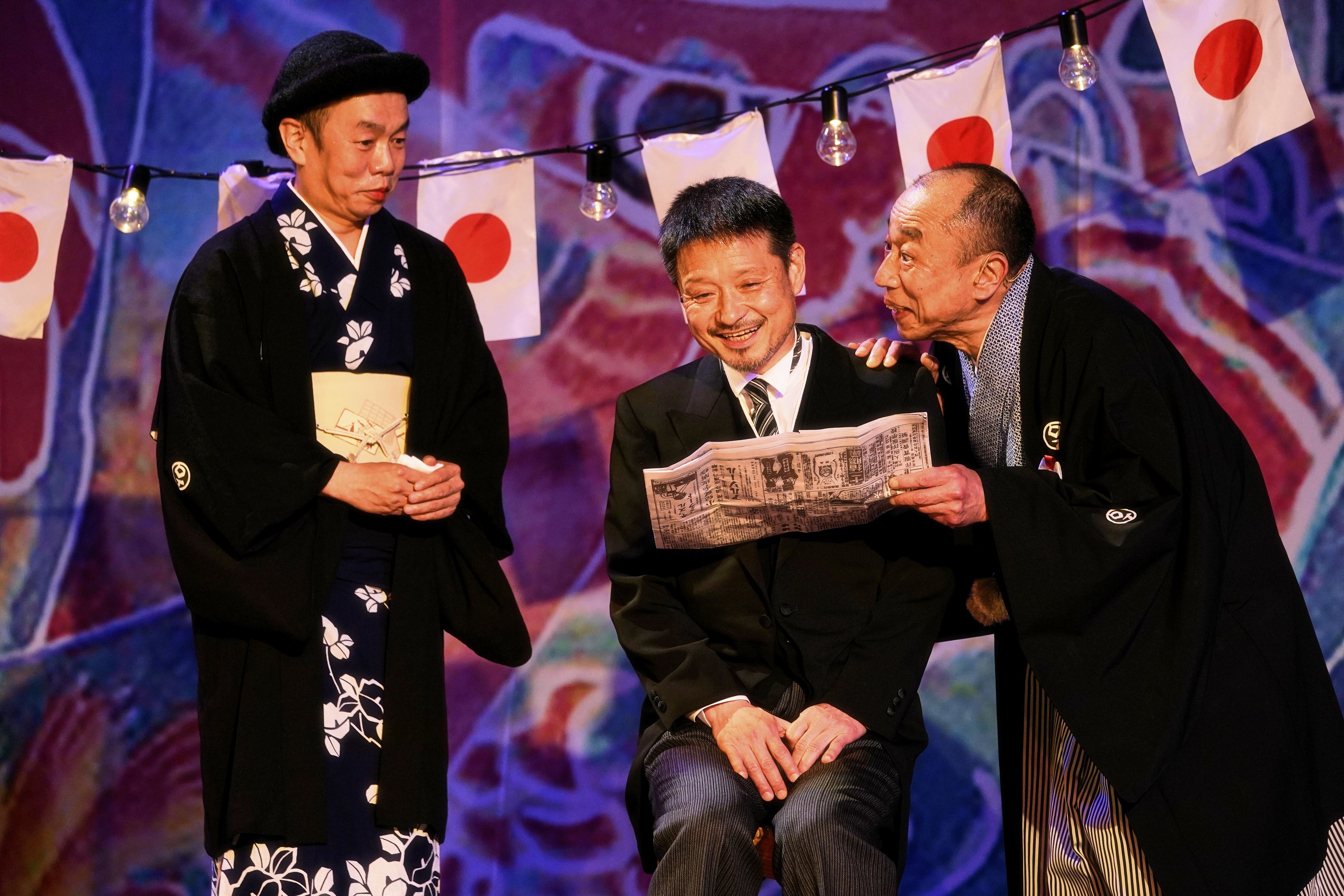 （左から）高木稟、福田転球、荒谷清水 撮影：細野晋司