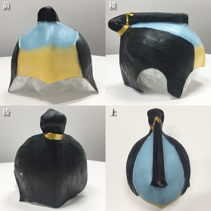 精巧な作りの特製ちょんまげカツラ