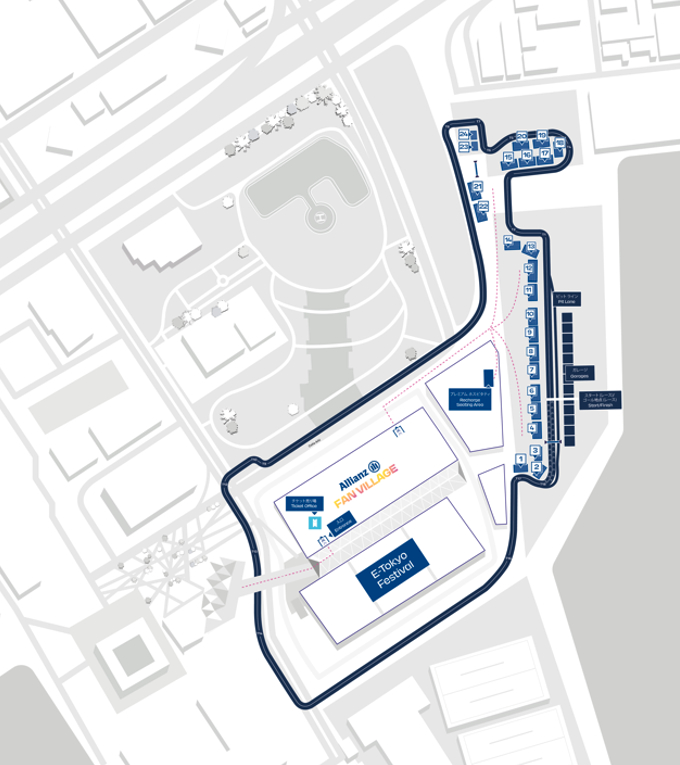 東京の公道がレースで使用されるのは『Tokyo E-Prix』が初めて