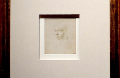 レオナルド・ダ・ヴィンチ　《少女の頭部／〈岩窟の聖母〉の天使のための習作》 1483〜1485年頃 トリノ王立図書館