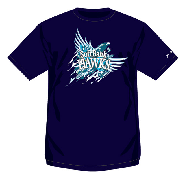 鷹がデザインされた「ファイト！九州Tシャツ」