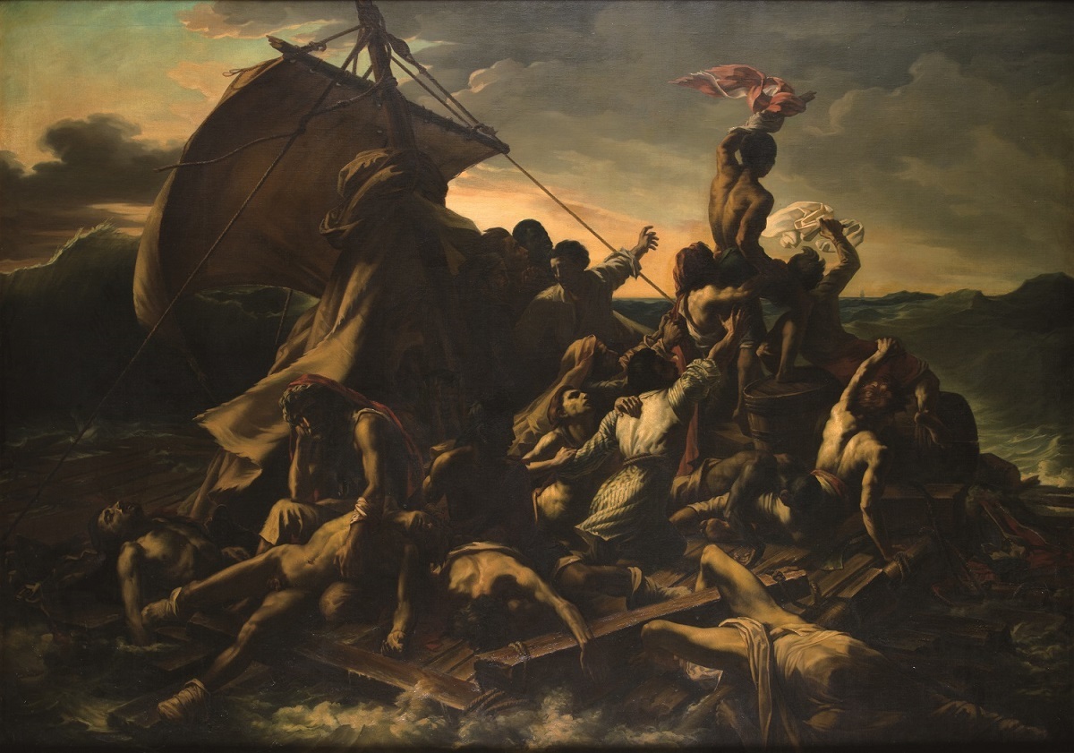 ジャック＝エドゥアール・ジャビオ 《メデューズ号の筏（テオドール・ジェリコー作品の模写）》 1854年 油彩・カンヴァス ボルドー美術館蔵