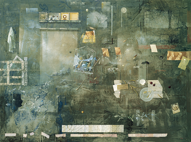 麻田浩《蕩児の帰宅（トリプティックのための）》1988年　油彩・キャンバス　個人蔵