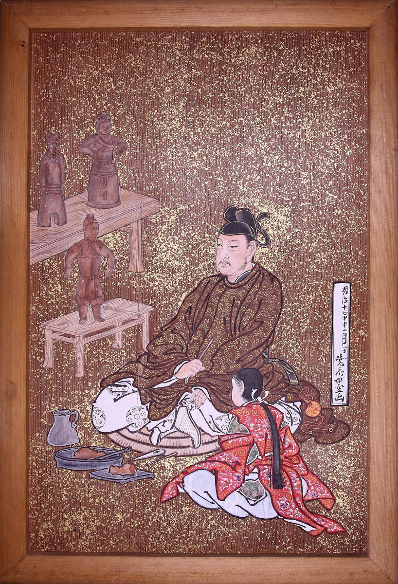 河鍋暁斎《野見宿禰図》 1884年　松浦武四郎記念館