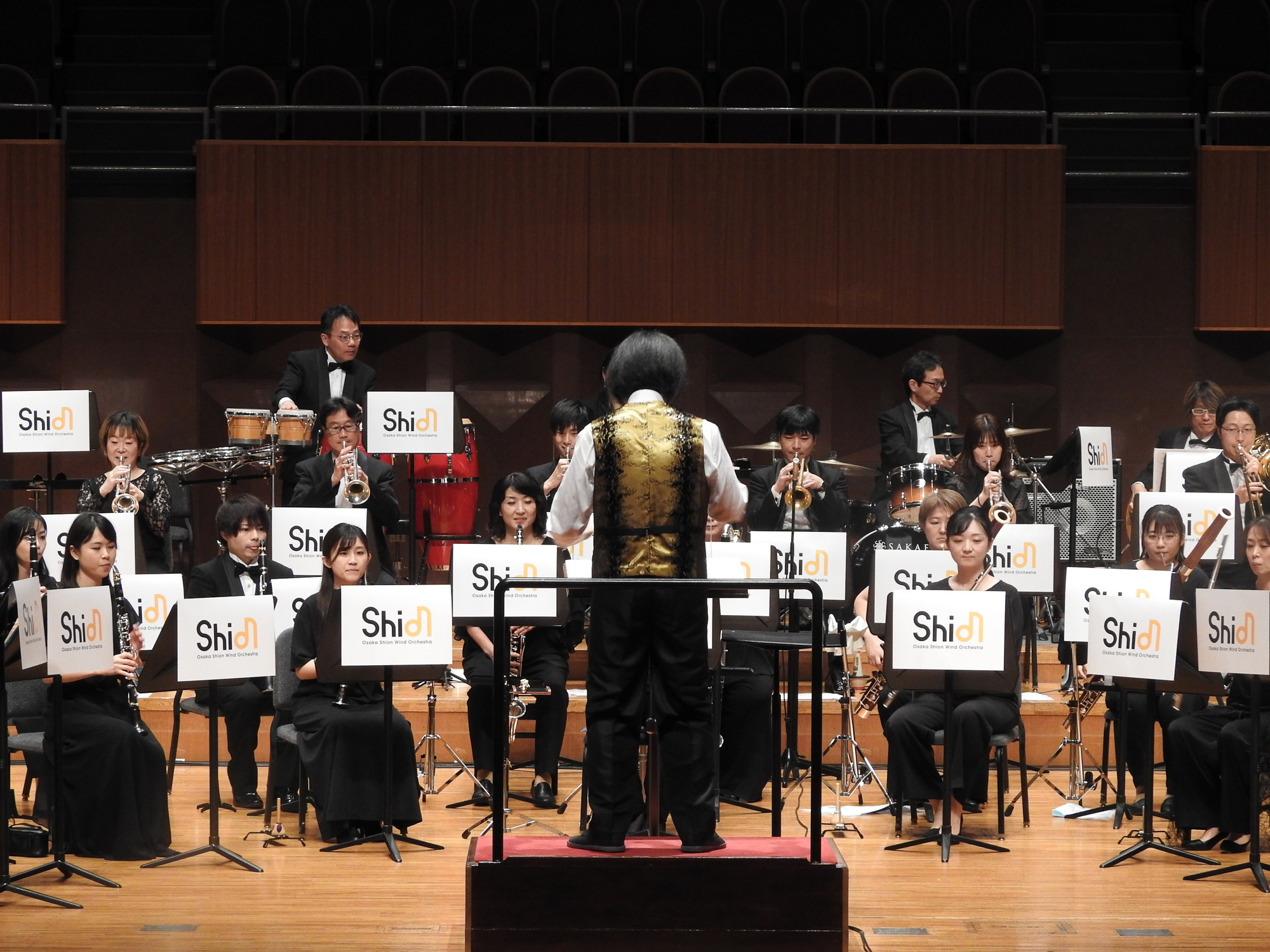 記者発表の前に演奏を披露したOsaka Shion Wind Orchestra