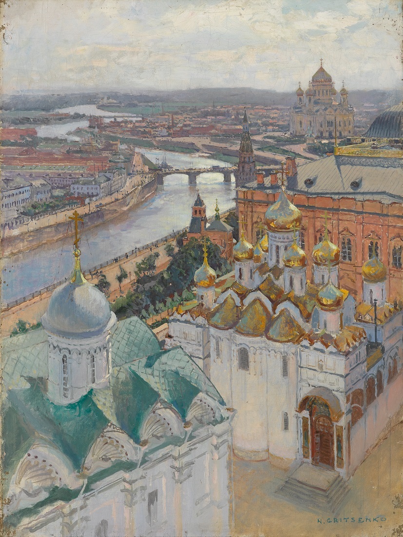 ニコライ・グリツェンコ 《イワン大帝の鐘楼からのモスクワの眺望》 1896年 油彩・キャンヴァス　(C) The State Tretyakov Gallery
