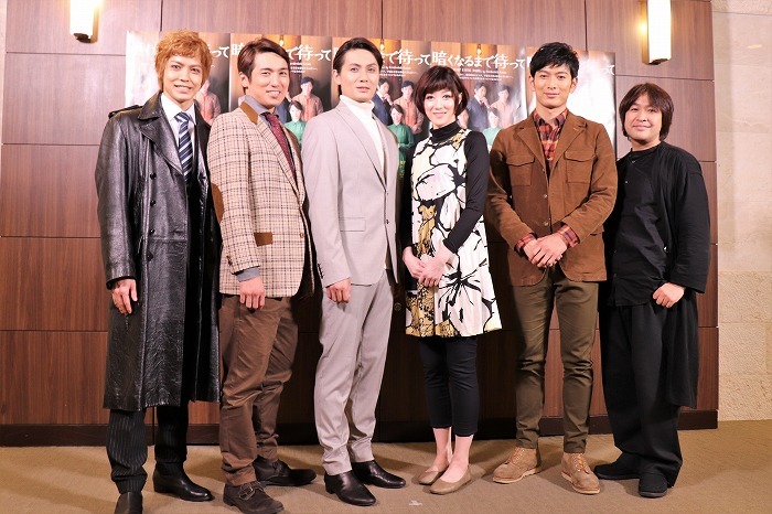 （左から）猪塚健太、高橋光臣、加藤和樹、凰稀かなめ、松田悟志、深作健太