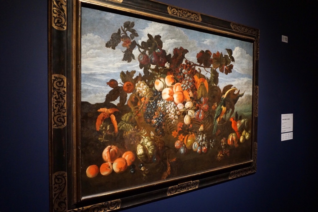 《果物の静物がある風景》アブラハム・ブリューゲル  1670年