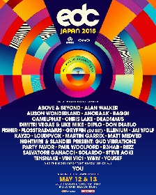 『EDC Japan 2018』マーティン・ギャリックス、スティーヴ・アオキ、ディプロ、デッドマウスら32組の出演が発表