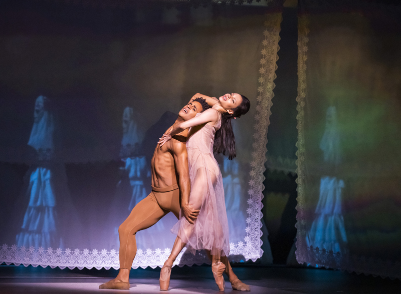Francesca Hayward as Tita and Marcelino Sambé as Pedro in Like Water for Chocolate, The Royal Ballet  ©2022 ROH. Photograph by Tristram Kenton 
