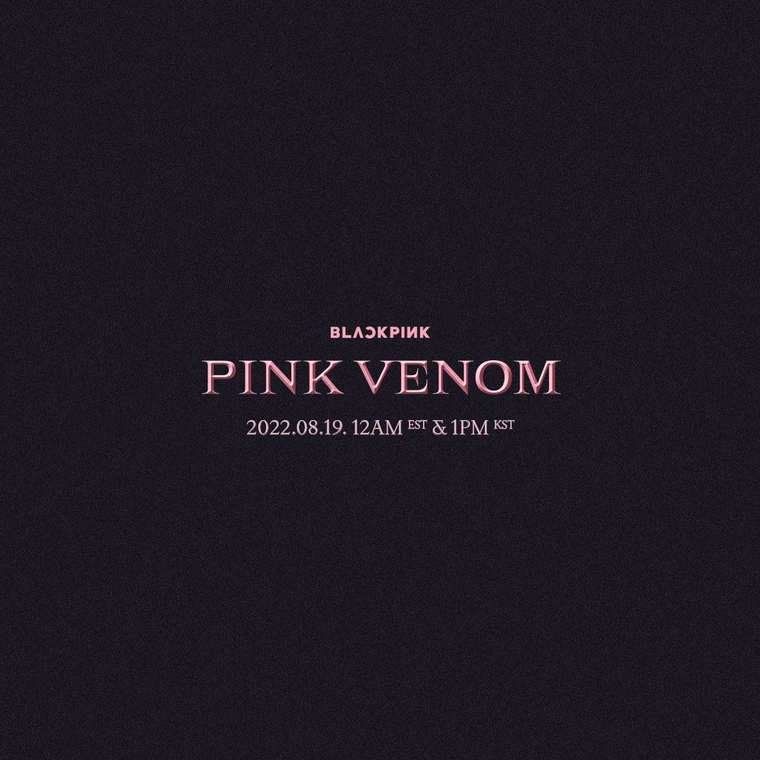 「PINK VENOM」タイトルポスター