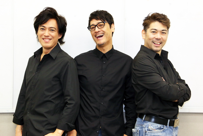 (左から）石井一孝、橋本さとし、岸祐二
