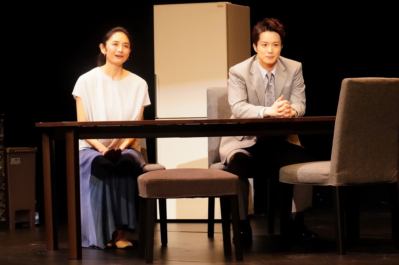 （左から）小島聖、田代万里生