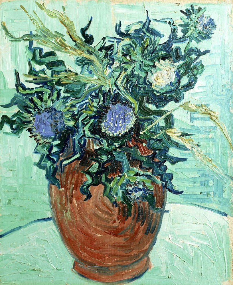 フィンセント・ファン・ゴッホ《アザミの花》1890年 油彩／カンヴァス　ポーラ美術館