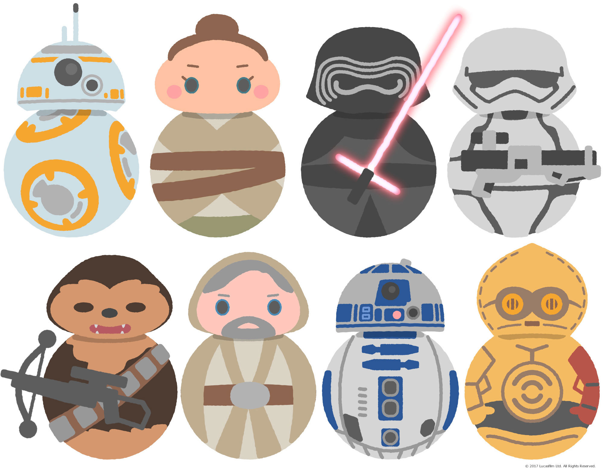 『最後のジェダイ』BB-8体型ビジュアル （C）2017 Lucasfilm Ltd. All Rights Reserved.