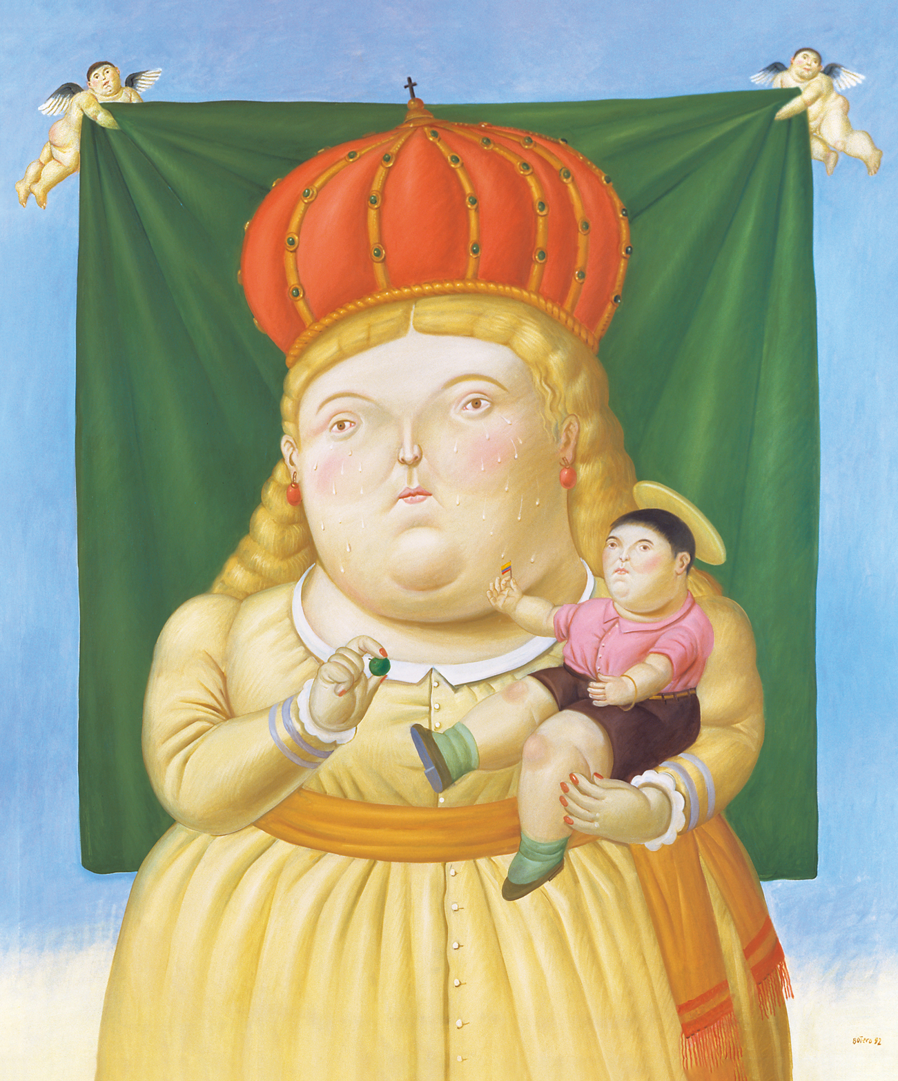 フェルナンド・ボテロ 「コロンビアの聖母」 1992年 油彩／カンヴァス