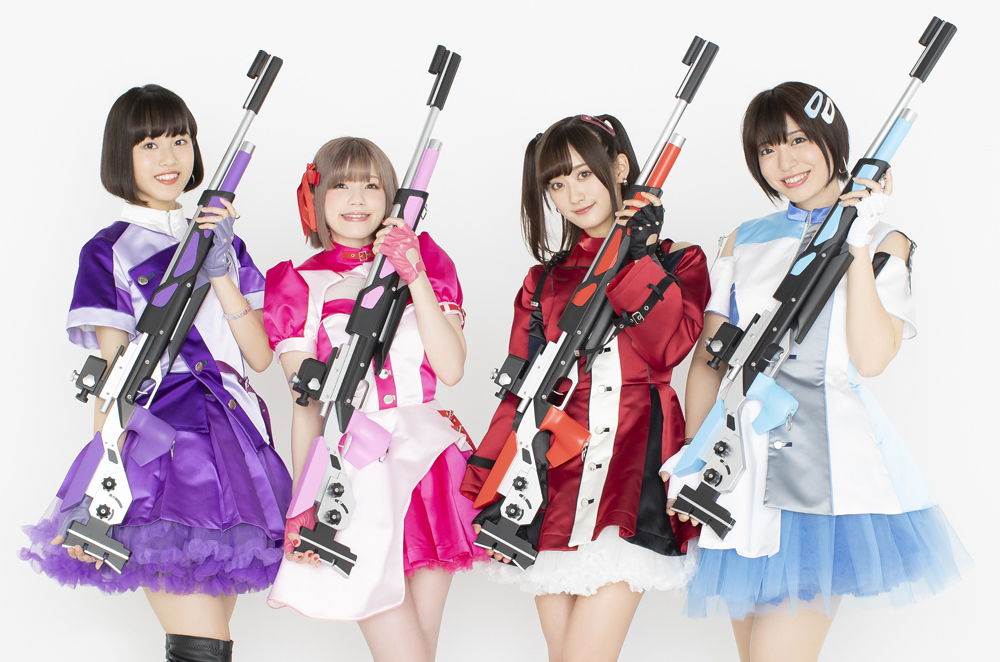 インディーズアイドルユニット「ライフリング4」※左から、熊田茜音、Machico、南 早紀、八巻アンナ