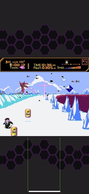無料ゲーム「ペンペン南極大冒険」 ※画像は開発中のものになります。協力：株式会社コナミデジタルエンタテインメント 制作:株式会社ワイソーシリアス/peposoft (C)カラー