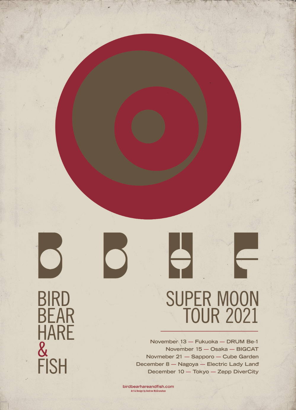 BBHF “SUPER MOON TOUR 2021” フライヤー