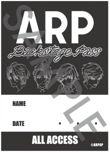 入場者特典のステッカーデザイン（BLACK ver.） (C)ARPAP