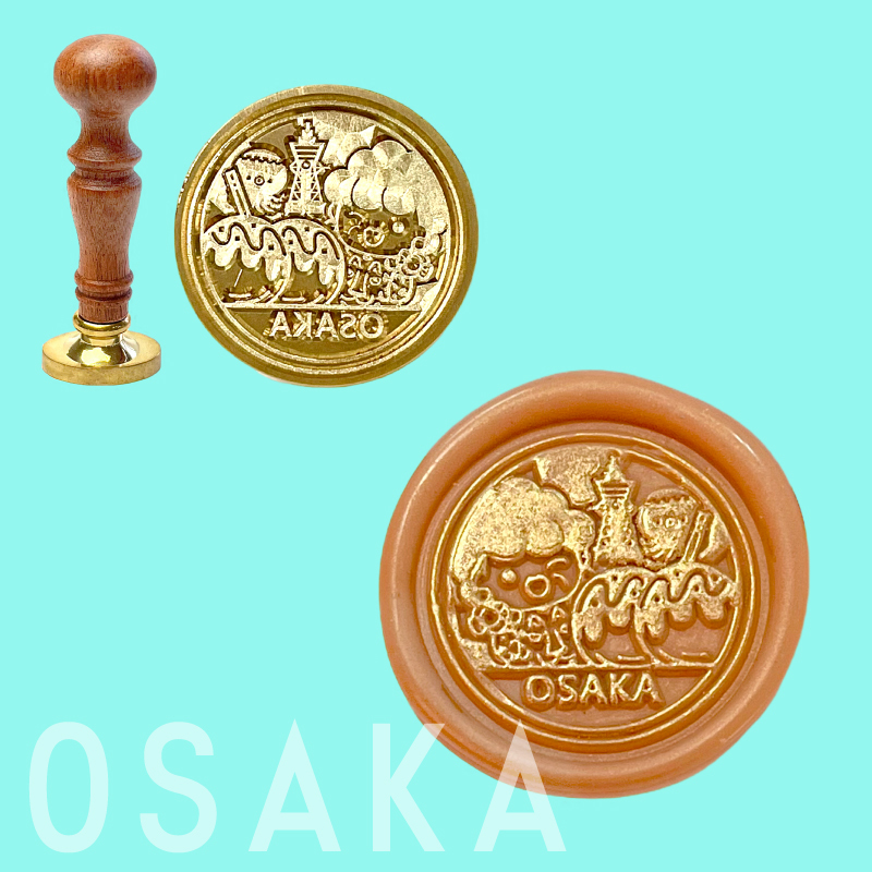 「オリジナルご当地シーリングスタンプ 『OSAKA』」価格：2,200円（adesso）