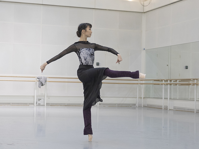 Akane Takada in rehearsal for Don Quixote, The Royal Ballet  