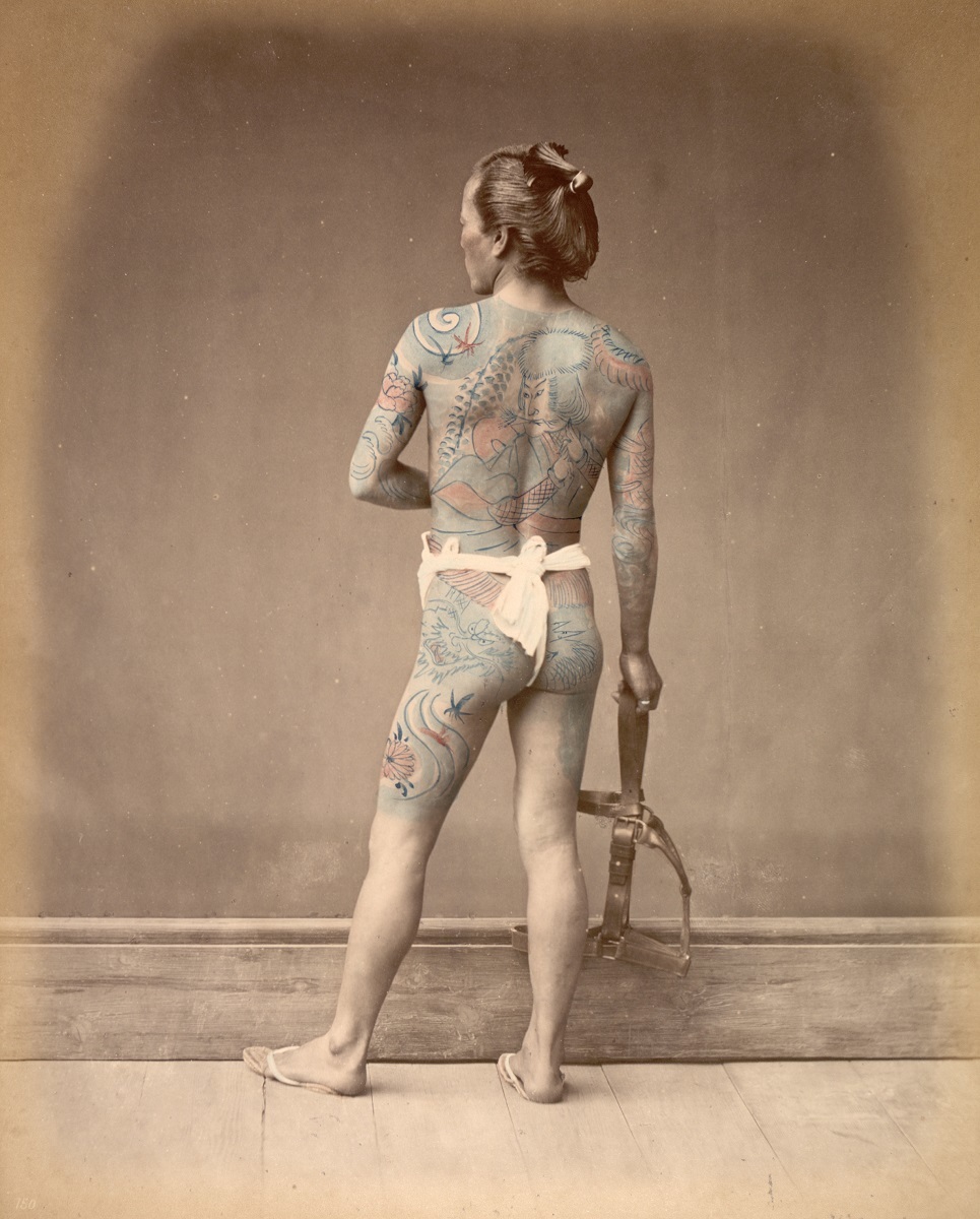 ライムント フォン シュティルフリート 「刺青をした別当」 1877?80年、鶏 卵紙に手彩色