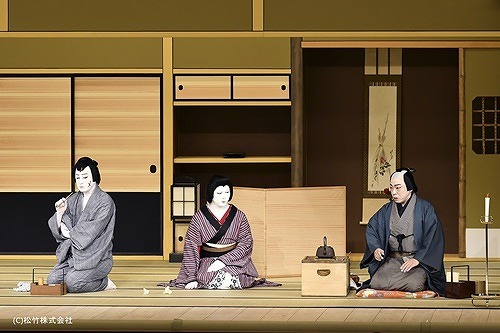 『与話情浮名横櫛 源氏店』 2020 年 8 月 歌舞伎座 / 出演：松本幸四郎、中村児太郎、片岡亀蔵、市川中車、坂東彌十郎