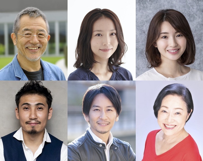 （上段左から）串田和美、安藤聖、井上小百合（下段左から）近藤隼、草光純太、増子倭文江