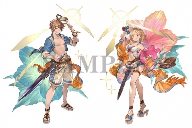 ジョブスキン「グラン&ジータ（水着Ver.）」