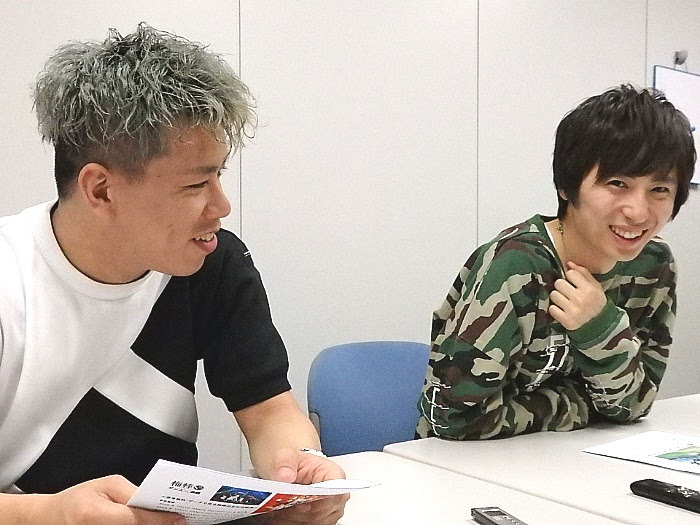 左から伊藤今人（梅棒）、千葉涼平（w-inds.）
