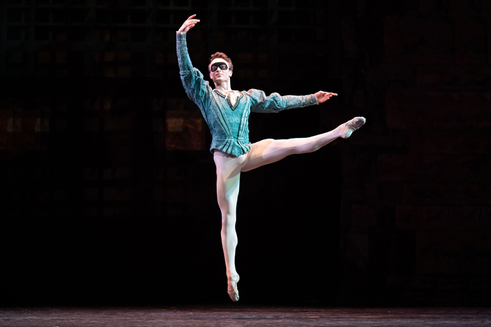 Matthew Ball as Romeo in Romeo and Juliet, The Royal Ballet © 2019 ROH. Photograph by Helen Maybanks