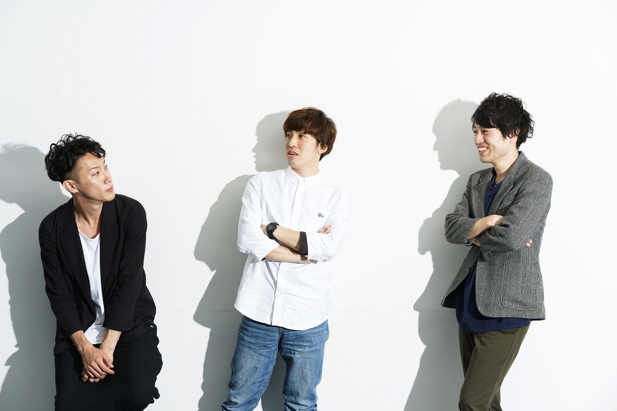 テスラは泣かない。・村上学、吉牟田直和 / 長島涼平（the telephones / フレンズ / FINAL FRASH） 撮影＝菊池貴裕
