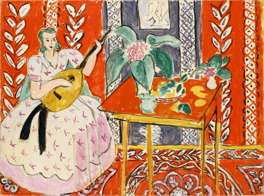 アンリ・マティス《リュート》1943年 油彩／カンヴァス ポーラ美術館