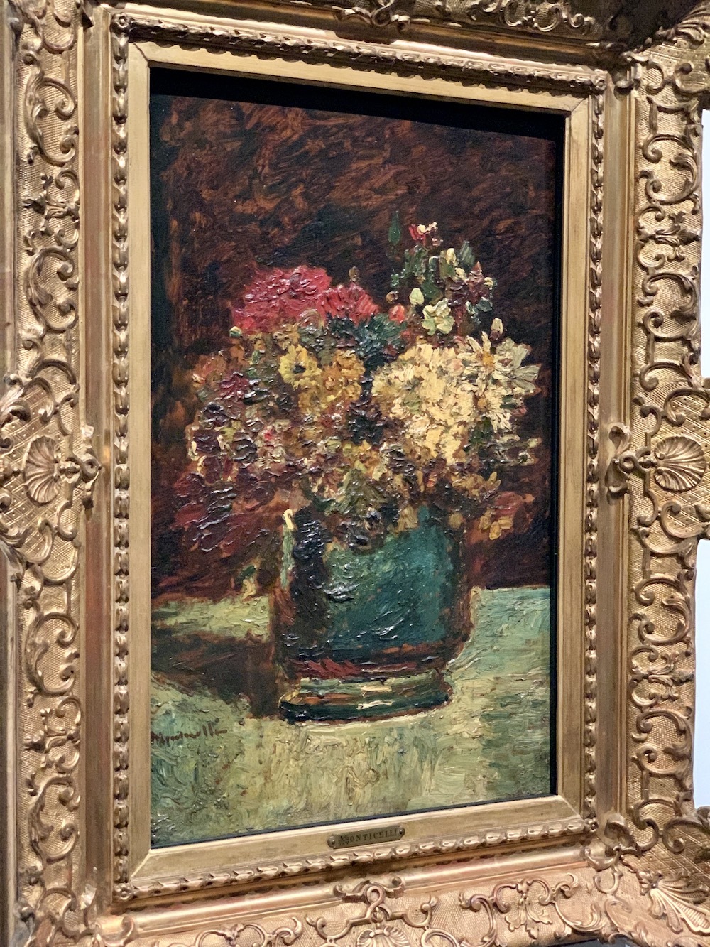 アドルフ＝ジョゼフ・モンティセリ《花瓶の花》1875年頃、クレラー＝ミュラー美術館、オッテルロー　