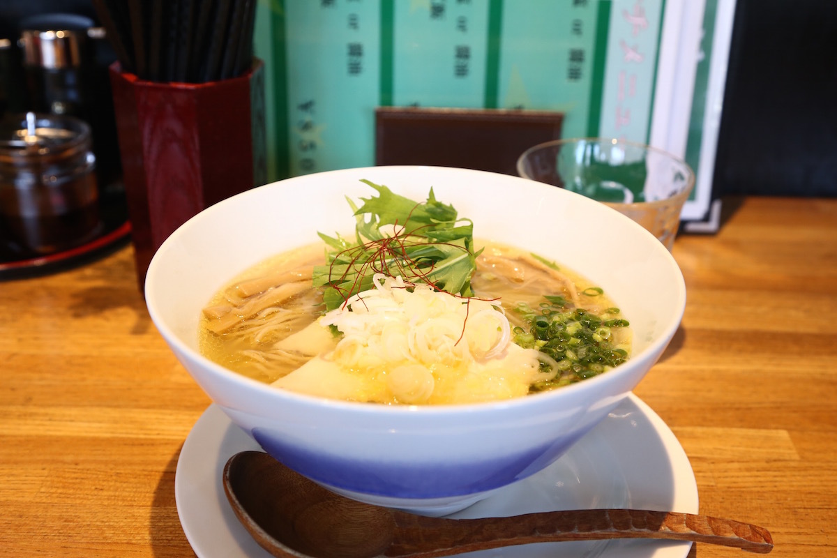 ゆず塩ラーメン。あっさり美味でした！