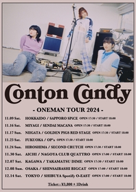 Conton Candy、自身最大規模・9都市9公演のワンマンツアーを秋に開催