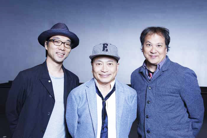 （左から）倉持裕（脚本）、ラサール石井（演出）、玉麻尚一（作曲・音楽監督）