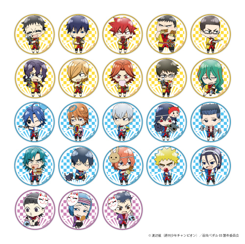 『弱虫ペダル夏祭り in 東京スカイツリータウン(R)』缶バッチ (C)渡辺航（週刊少年チャンピオン）／弱虫ペダル03製作委員会 (C)TOKYO-SKYTREE