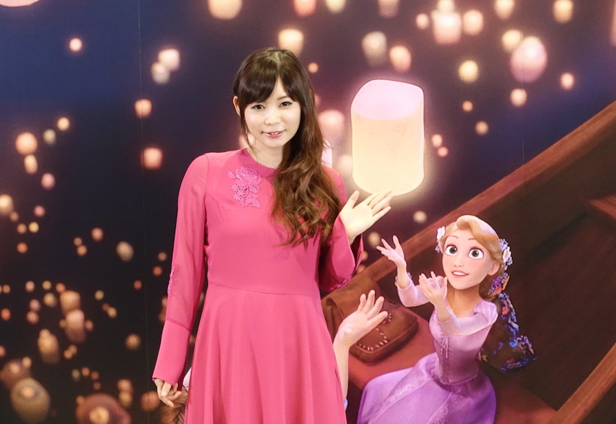 セレモニーイベントに登場した中川翔子 © Disney