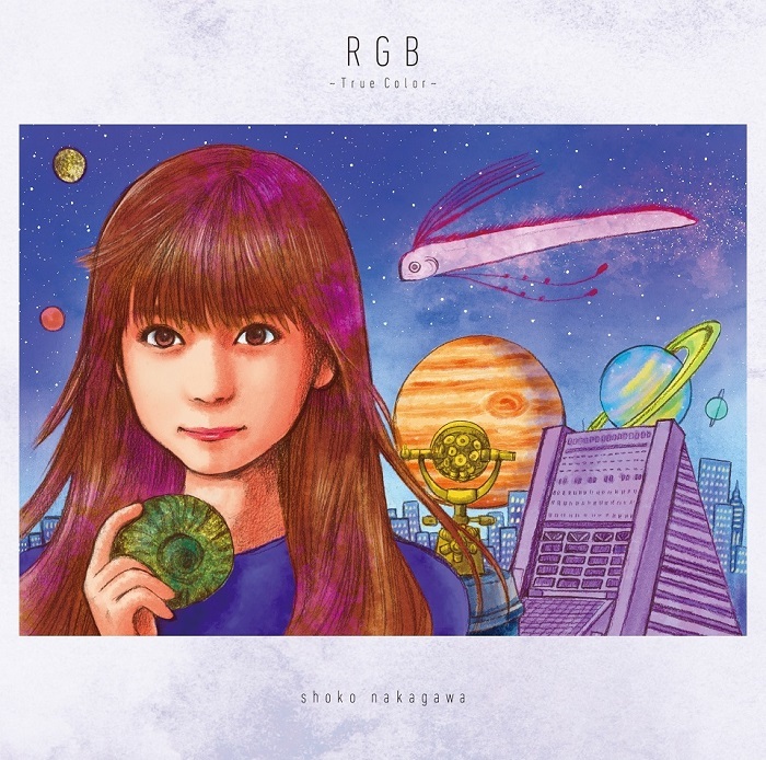 中川翔子、アルバムタイトル“RGB”になぞらえた自身作イラスト