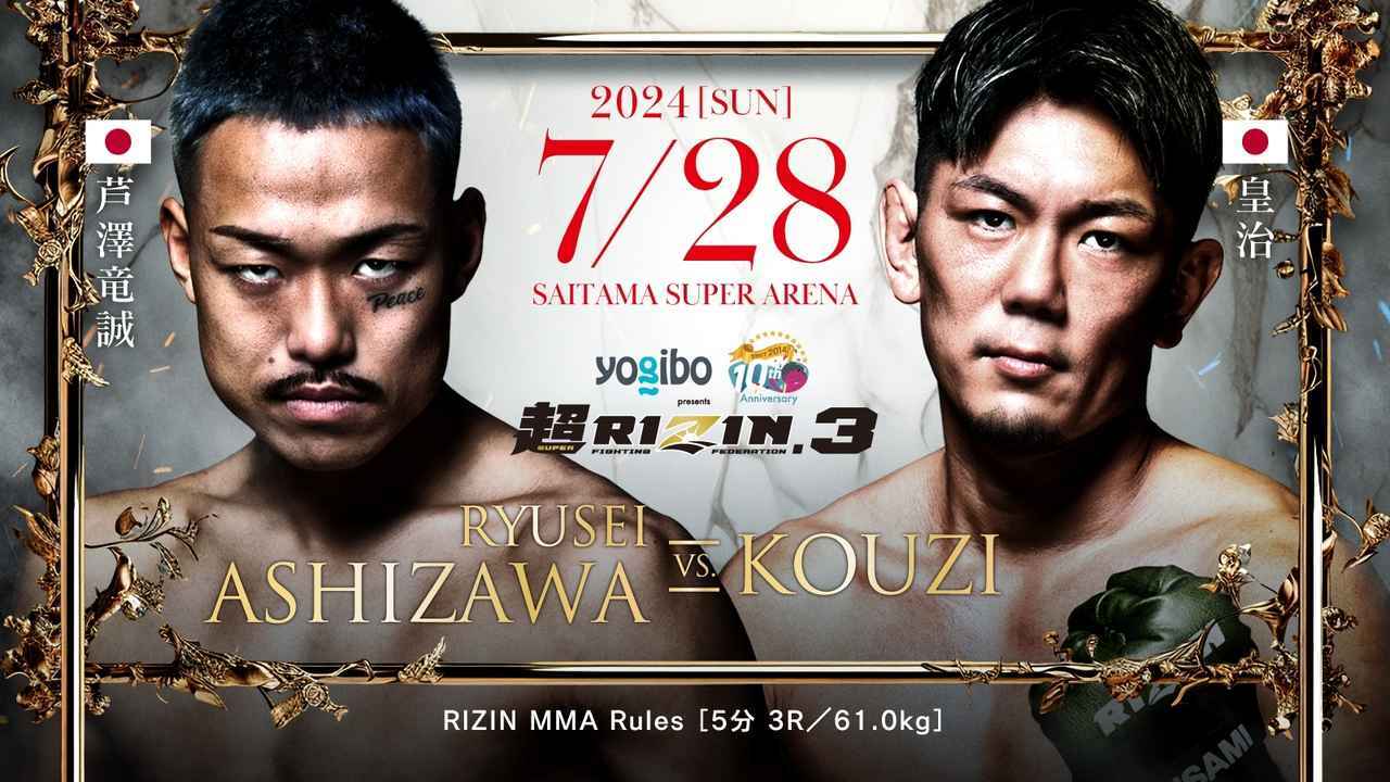 RIZIN MMAルール：5分3R（61.0kg）