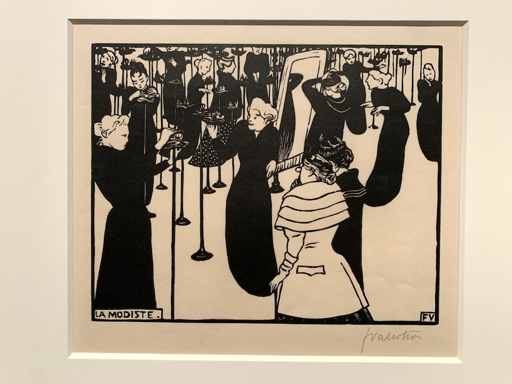 《婦人帽子屋》1894年 木版 18.0×22.6cm