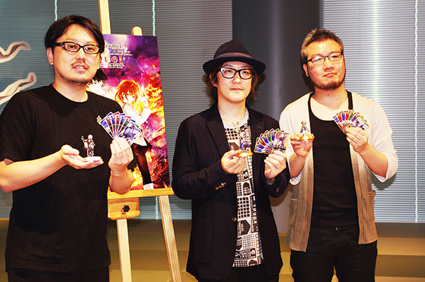 左からデイライトワークス塩川洋介氏、ワンドロー木皿儀隼一氏、小宮山佳太氏 (c)DEAR SPIELE